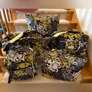 Vera Bradley Travel Set in Baroque (Retired Pattern)